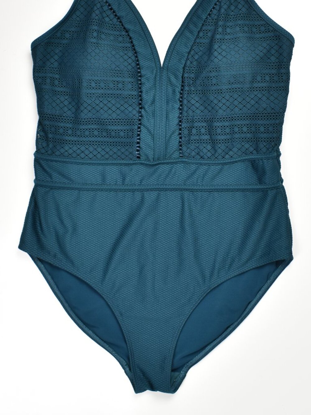 Sea Level Amazing Lace Spliced One Piece Swimsuit - 12 - Picture 2 of 9